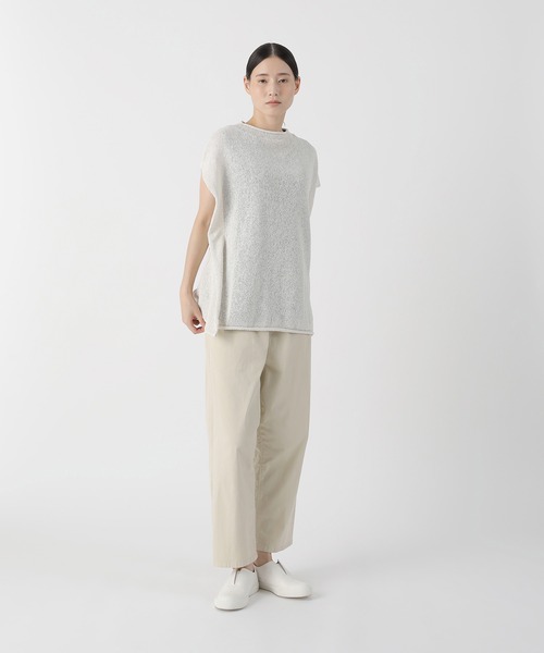 極美品 Plantation YOORYUU ドットリップル シャツ 日本製 白 ベスト 