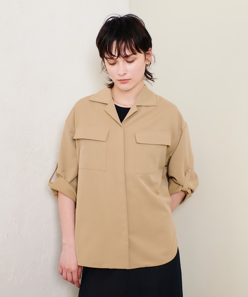お決まり品　allureville 　シャツ　カルゼターンバックシャツ CRISPYカルゼターンバックシャツ|allureville OFFICIAL SITE / ONLINE
