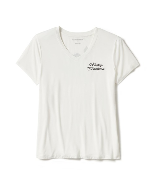 tシャツ ローズ＆ソーンブリングVネックTシャツ レディース
