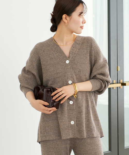 PLAGE jazz linen rib カーディガン　リネン plage（プラージュ） カーディガン jazz linen rib カーディガン