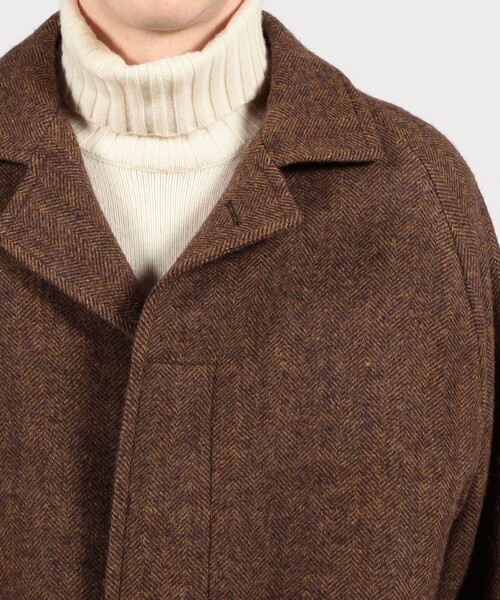 ErricoFormicola(エリコフォルミコラ) ブラウン チェスターコート ERRICO FORMICOLA（エッリコフォルミコラ） ステンカラーコート コート