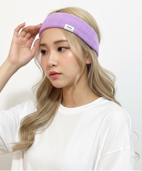 【新品未使用】kinema pile hair band 【ベージュ】 sunista（サニスタ） ヘアバンド 「sunista」pile hair band