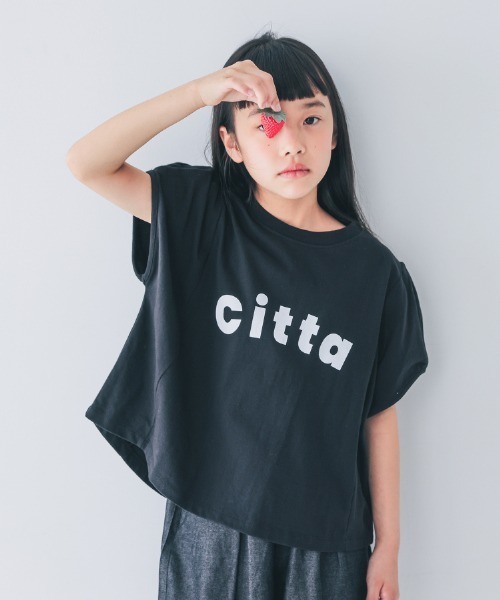 tシャツ タックギャザー女の子Tシャツ レディース NHT tシャツ NHT/エヌエイチティー CittaタックTシャツ キッズ