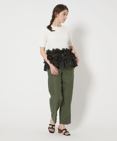 UNITED ARROWS ぺプラムニットトップス セール】リボン ペプラム ニット（ニット/セーター）｜UNITED