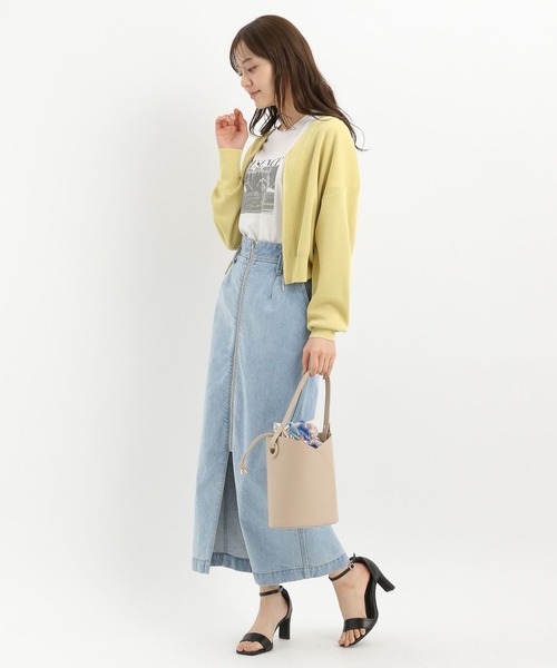 Andemiu（アンデミュウ） カーディガン 「洗える」ZIPカーディガン