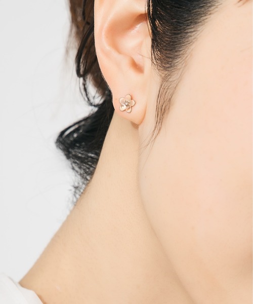 Jewel closet by L&Co. ピアス K10 フラワー モチーフ ピアス