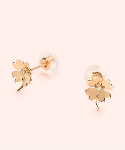 Jewel closet by L&Co. ピアス K10 フラワー モチーフ ピアス
