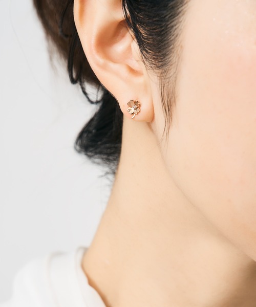 Jewel closet by L&Co. ピアス K10 フラワー モチーフ ピアス