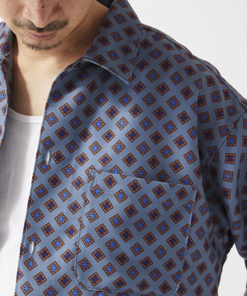 JOURNAL STANDARD relume シャツ ホールパターンプリント 半袖