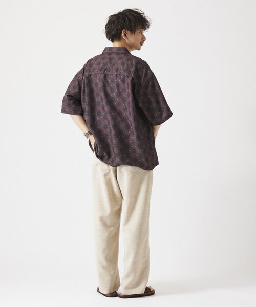 JOURNAL STANDARD relume シャツ ホールパターンプリント 半袖