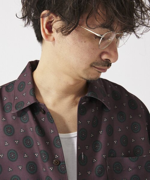 JOURNAL STANDARD relume シャツ ホールパターンプリント 半袖