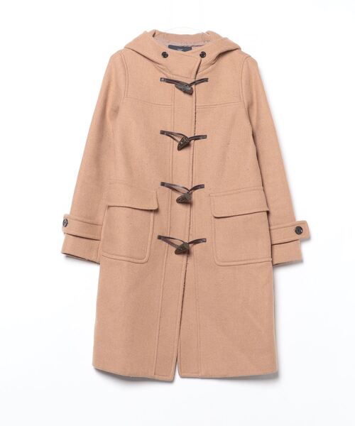 INVERTRE ベージュ ダッフルコート フード付き　38 英国製 中古・古着通販】INVERTERE (インバーティア) ダッフルコート ベージュ