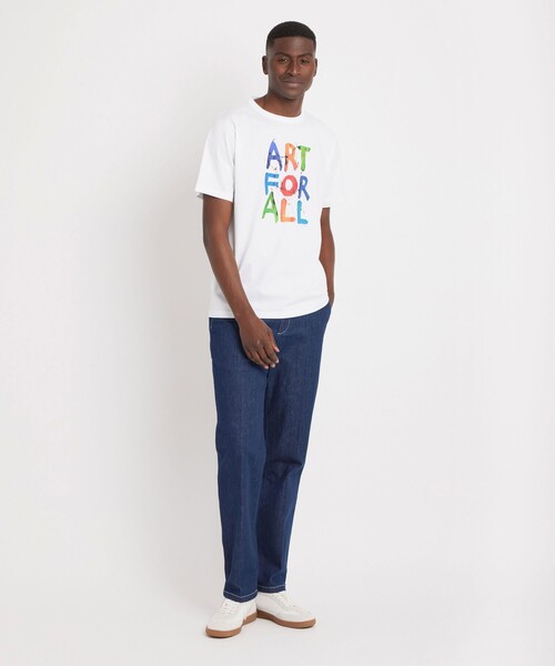 agnes b.（アニエスベー） tシャツ コットン プリント 半袖
