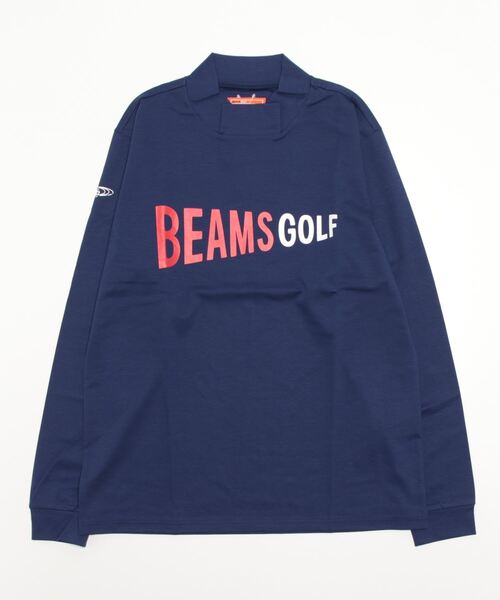 BEAMS GOLF 　ネイビー 　M　長袖 Tシャツ BEAMS GOLF」 長袖Tシャツ M ネイビー メンズ