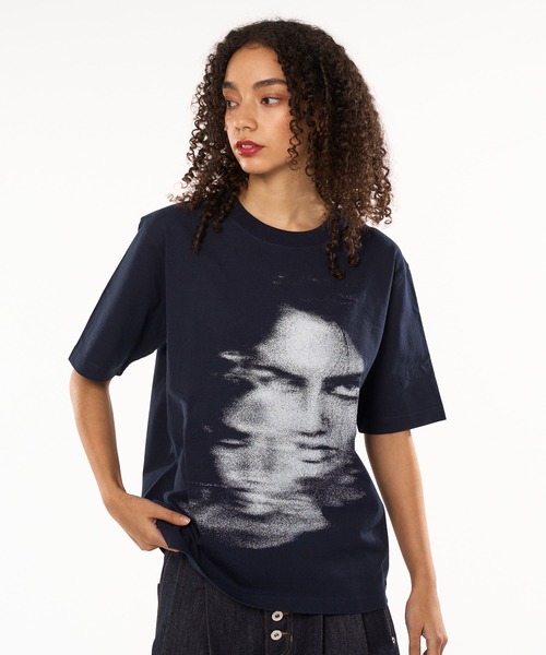 だいにぐるーぷTシャツ 2点セット 腕章付き パッチ付きTシャツ - 濃青 | ZARA Japan / 日本