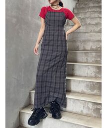 MURUA（ムルーア） ワンピース 「WEB限定」2WAYチェックキャミ
