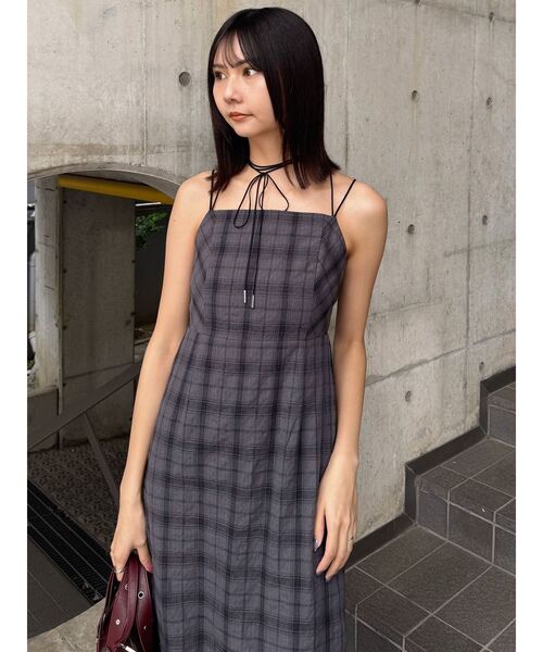 MURUA（ムルーア） ワンピース 「WEB限定」2WAYチェックキャミ