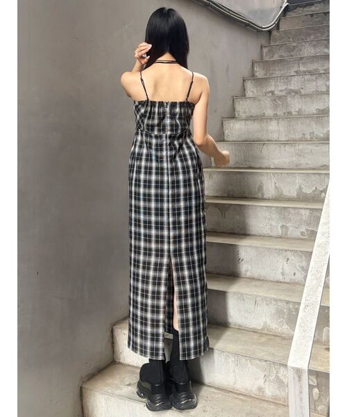 MURUA 2WAYチェックキャミワンピース 【WEB限定】 MURUA ワンピース 「WEB限定」2WAYチェックキャミワンピース