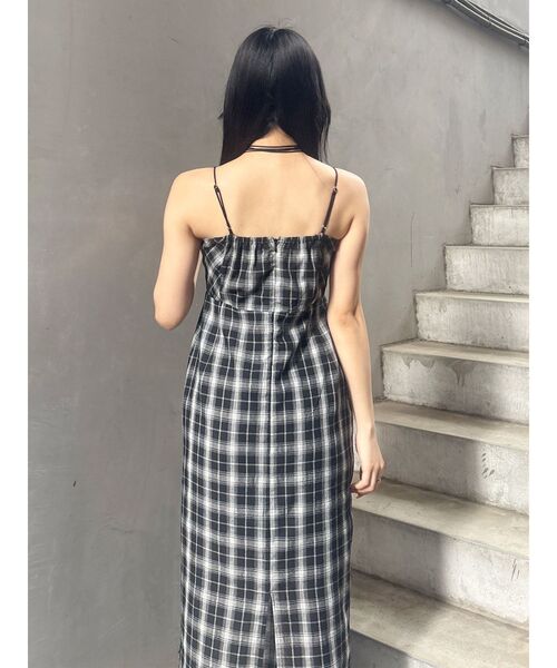 MURUA ワンピース 「WEB限定」2WAYチェックキャミワンピース