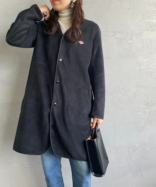 DANTON カーディガン ベージュ36 Danton（ダントン） ニットカーディガン 36 グレイッシュベージュ