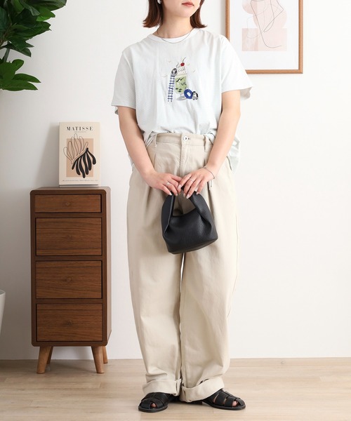 tシャツ EMAGO 切替え袖ギャザードルマンT レディース Emago tシャツ EMAGO 切替え袖ギャザードルマンT レディース