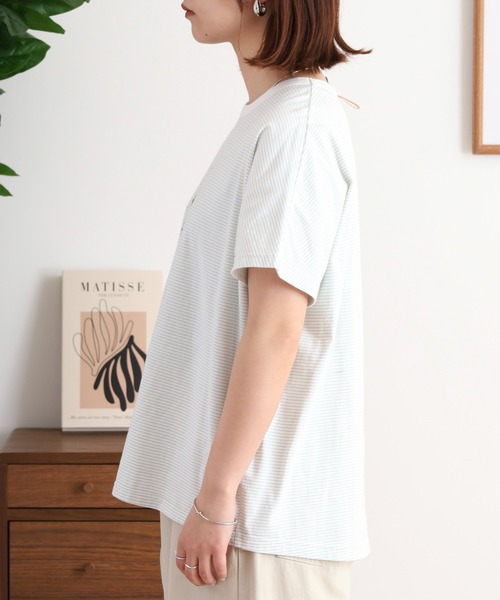 Emago tシャツ EMAGO クリームソーダ刺繍ドルマンTシャツ