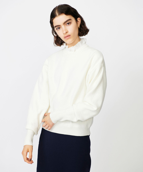 「N.O.R.C」 長袖ニット フリー オフホワイト レディース_画像4