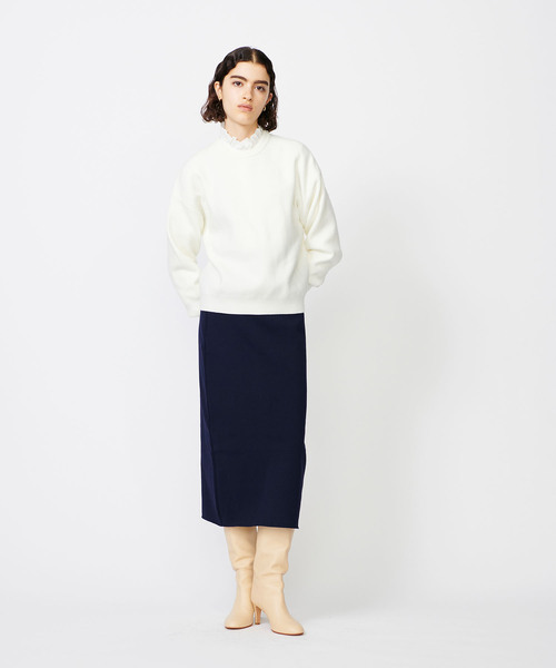 「N.O.R.C」 長袖ニット フリー オフホワイト レディース_画像5