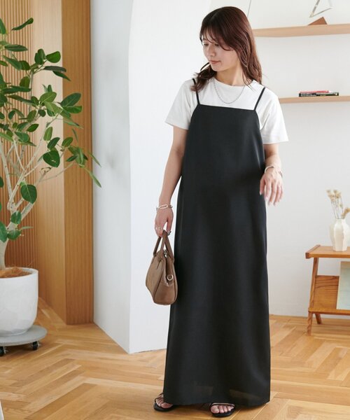 Discoat（ディスコート） ワンピース リネンライクキャミワンピース