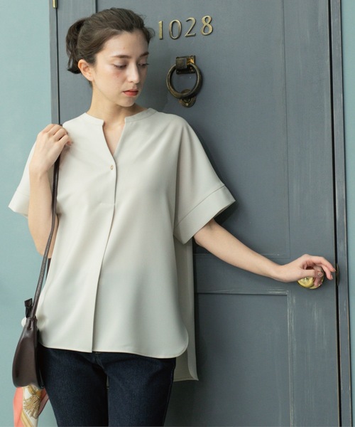 【美品】セルフケア可能✨SPICK&SPANリネン混シャツブラウス羽織りベージュ 美品】セルフケア可能✨SPICK&SPANリネン混シャツブラウス羽織り