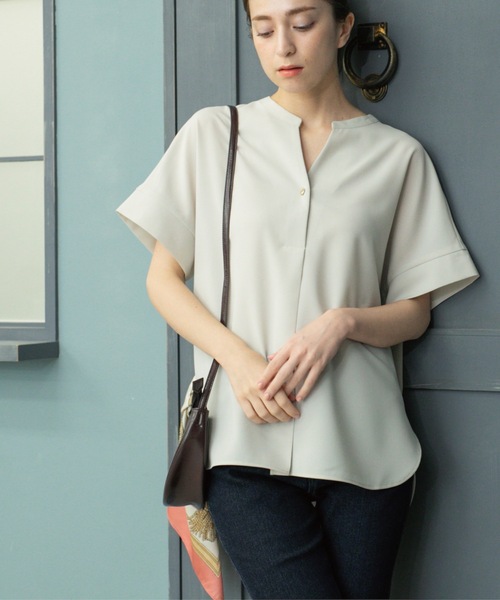 美品 CHINOH シャツ ブラウス ベージュ ボタン シャツ・ブラウス | CINOH