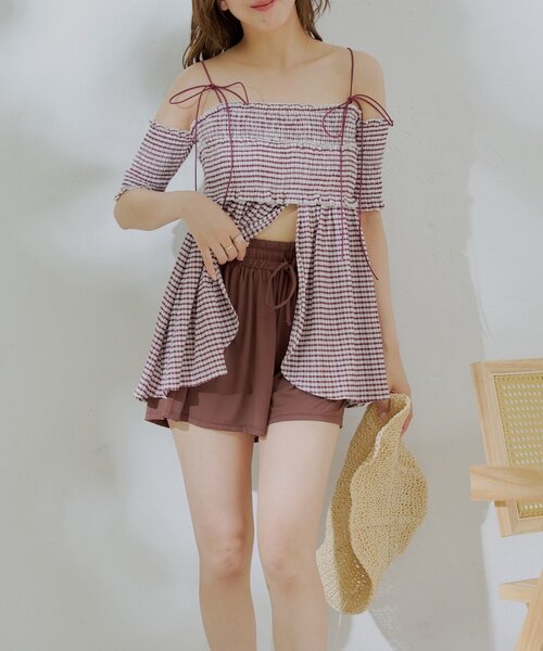 Chico 水着上下セット Chico 水着 トップス ブラック・ドット上下セット 新品未使用