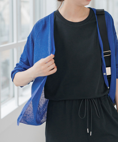 Spick＆Span カーディガン シアーカーディガン レディース
