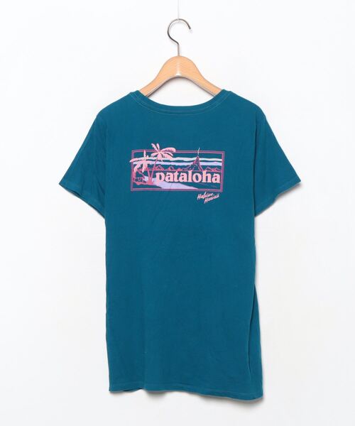 patagonia 「patagonia」 半袖Tシャツ M ブルー メンズ