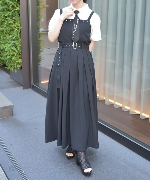 【未使用タグ付き】axesfemmekawaii あじさいジャンスカ ストライプローズ柄ジャンスカ | kawaii | axes femme 公式オンライン