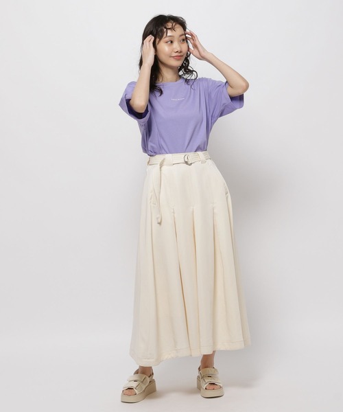 「niko and...」 半袖Tシャツ LARGE ネイビー レディース