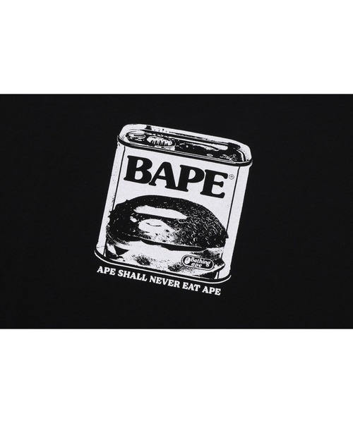 A BATHING APE（アベイシングエイプ） tシャツ CAN FOOD BAPE LOGO