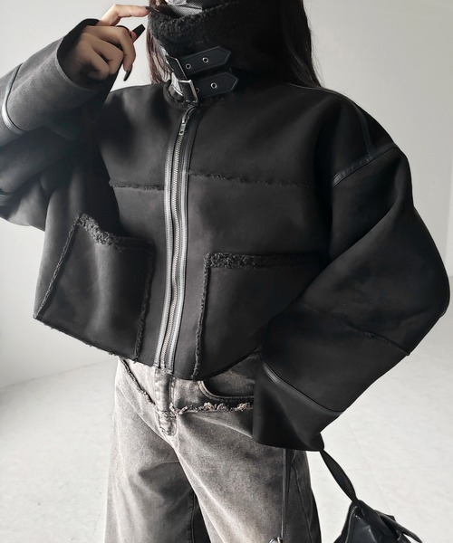 me+em select（ミームセレクト） ブルゾン FREE アイボリー レディース