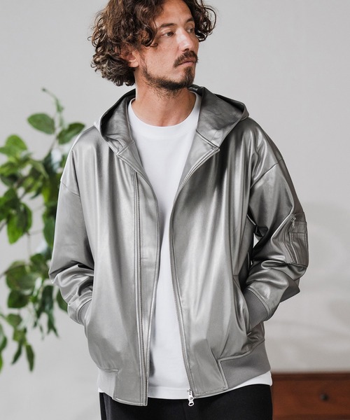 Magine（マージン） ブルゾン アウター mj10909-Synthetic Leather