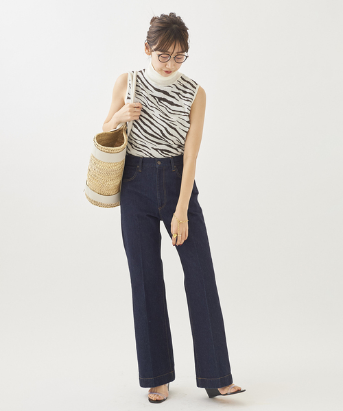 [Plage] Denim брюки 36 голубой женский 