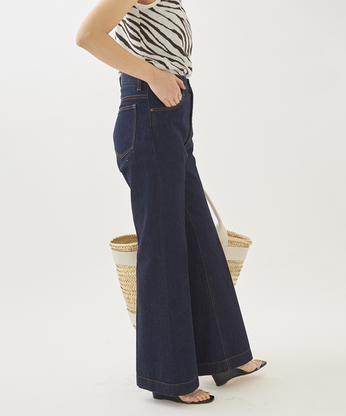 [Plage] Denim брюки 36 голубой женский 