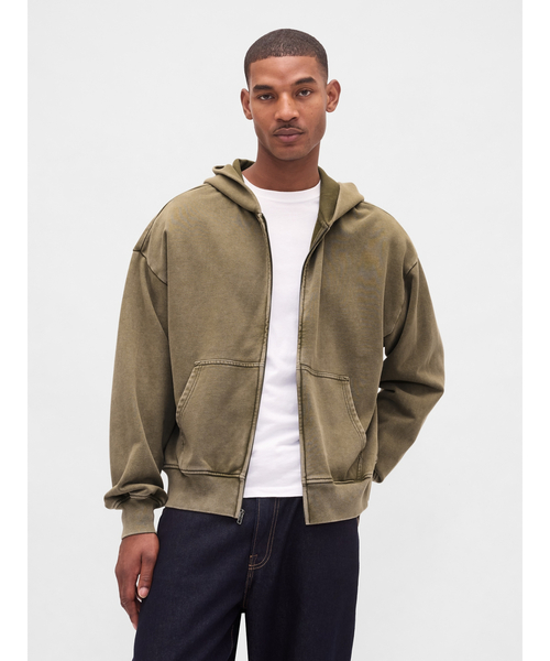 GAP（ギャップ） パーカー ヘビーウェイト ジップアップ パーカー