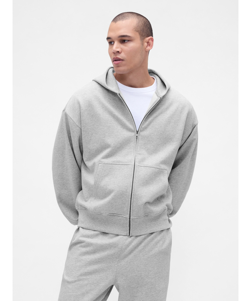 GAP パーカー ヘビーウェイト ジップアップ メンズ レディース