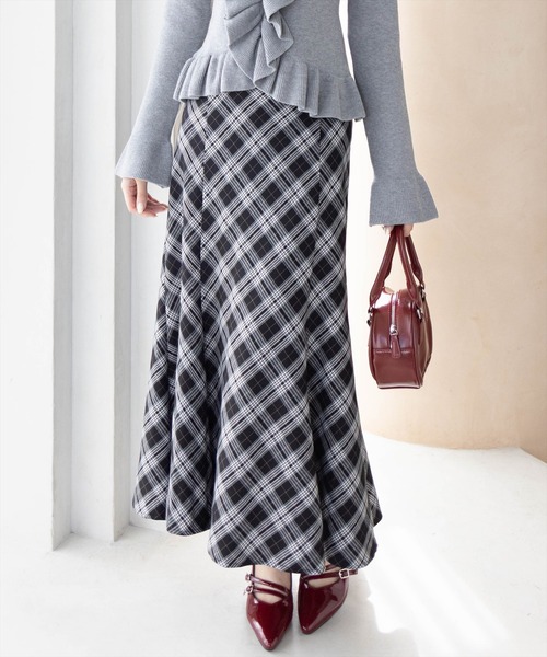 CLEAR BASIC スカート 「低身長用サイズ有」バックレースアップ