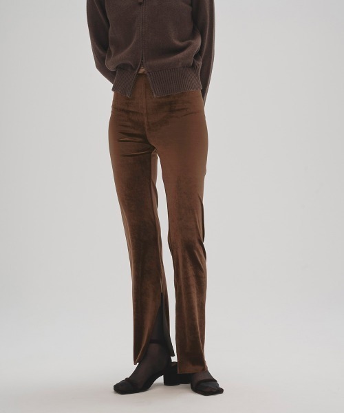 TODAYFUL パンツ Velour Slit Leggings レディース : ZOZOTOWN Yahoo