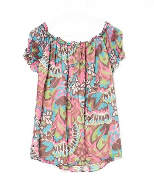 「Milly」 半袖ブラウス 2 ピンク レディース_画像2