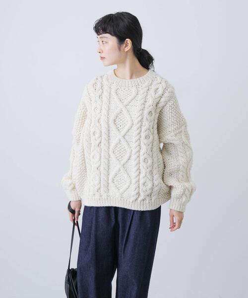 かぐれ ニット セーター ペルーアランプルオーバーニット レディース