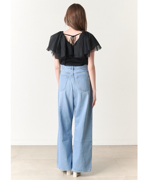 「SNIDEL」 半袖ニット ONE SIZE ベージュ レディース_画像4