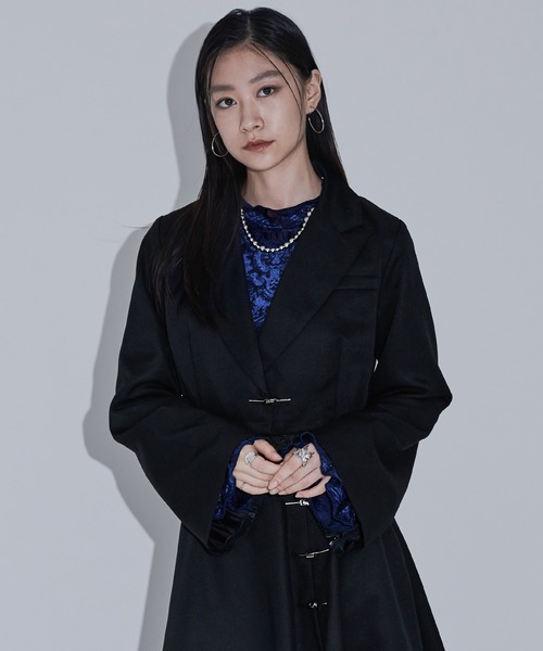 格安from argleton ジャケット紺オーダーメイド フロントホック8分袖ジャケット - SOÉJU online store｜上質な大人の