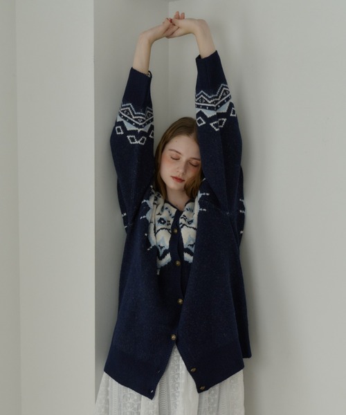 カーディガン nordic knit cardigan / ノルディックニットカーディガン